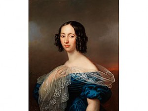 Portrait Einer Vornehmen Dame by Karl Gottlieb SCHWEIKART - auction artwork with signature