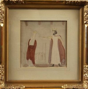 Interiör Med Kung Och Drottning by John BAUER
