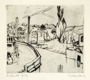 Ostende 1916 by Erich HECKEL