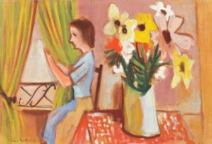 Femme Au Bouquet by Charles WALCH - auction artwork with signature