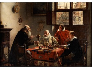 Beim Kunsthändler by Max GAISSER - auction artwork with signature