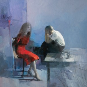 The Red Dress by Antonio TAMBURRO - auction artwork with signature