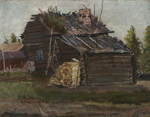 Cottage by Kalle HALONEN - auction artwork with signature