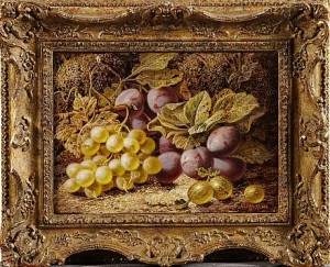 Fruktstilleben Med Plommon by Oliver CLARE