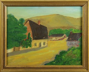 California Ranch House by August François P. ‘Gus’ GAY - auction artwork with signature