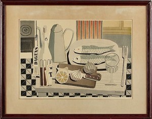 Stilleben Med Dagens Nyheter by Bo LASSEN - auction artwork with signature