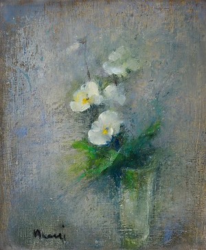 White Flowers by Elvi MAARNI
