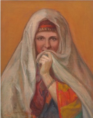 Portrait Of A Persian Woman by Charles C. SVENDSEN - auction artwork with signature