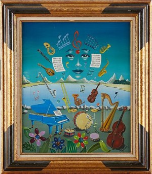 Surrealistiskt Landskap by Georges SPIRO