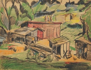 Village, Zoar, Ohio, 1925 by August BIEHLE