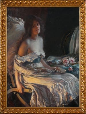 Kvinnoporträtt by Willibald WINCK