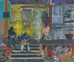 Evening Guitar by Romare Howard BEARDEN