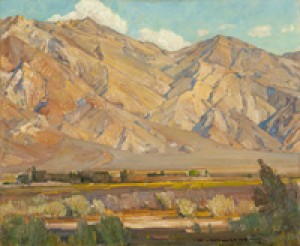 ''the Riddle Of The Inyos'', Owens Valley Landscape Near Lone Pine, Ca by William WENDT
