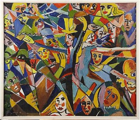 Figurkomposition by Eyvind OLESEN - auction artwork with signature