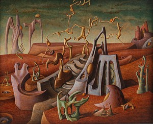 Surrealistiskt Motiv by Didier MAZURU - auction artwork with signature