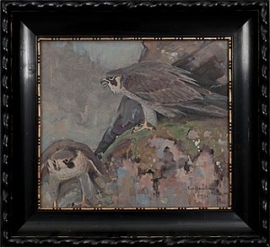 Fågelmotiv by Carl Johan DANIELSON - auction artwork with signature