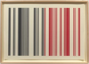 Verticals Black To Red by Gene DAVIS