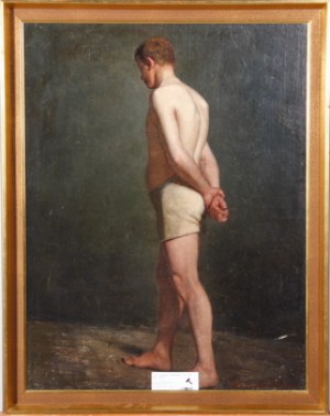 Manlig Modell by Hildegard NORBERG - auction artwork with signature