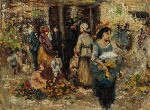 At The Flower Market by Vincenzo IROLLI