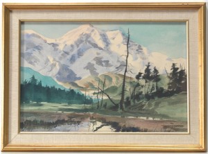 Mountain Range by Gregory SUMIDA - auction artwork with signature