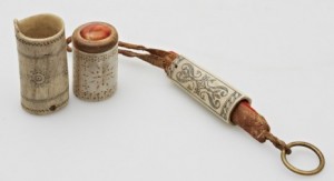 Nålhus Och Fodral, Tre Delar. Samearbeten. Renhorn Och Renskinn by Nils Johan (Sami Artist) PAVVAL