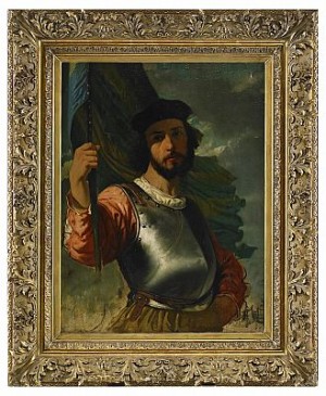 Fanbärare Iklädd Harnesk by Pierre Eugène LACOSTE - auction artwork with signature
