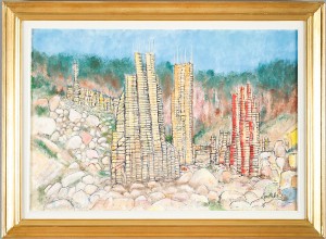Composition by Lars VILKS - auction artwork with signature