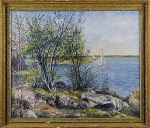 Skärgårdsvår by Holger HAGSTRÖM - auction artwork with signature