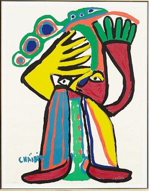 Figurkomposition by Chaibia TALLAL - auction artwork with signature
