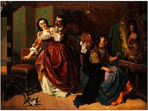 Der Stürmisch Verliebte Portraitist by Charles VAN DEN DAELE - auction artwork with signature