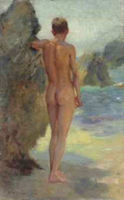 The Bather by Henry Scott TUKE