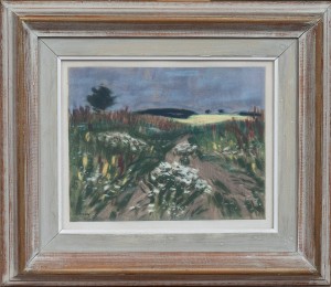 (2) Landskap/husfasader by William GIBSON - auction artwork with signature