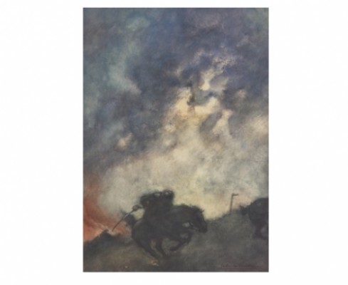 Chevalier Dans Une Tempête by Gaston De LATOUCHE - auction artwork with signature