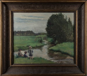 Barn Vid Stranden by Hjördis NYBERG - auction artwork with signature