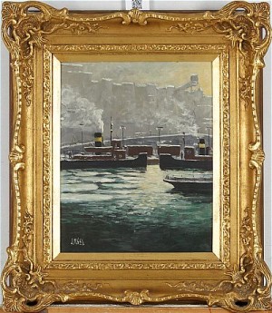Motiv Från Stadsgården Med Båtar by John ‘J.malm’ MALM