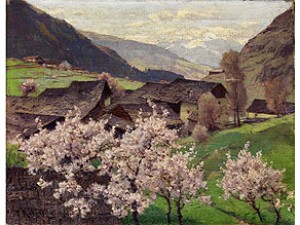 Obstblüte In Den Bergen by Fritz Wilhelm RABENDING - auction artwork with signature