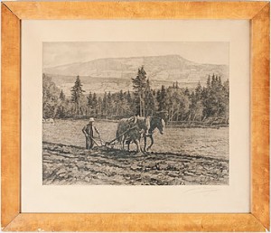 Vårplöjning by Johan NORDHAGEN - auction artwork with signature