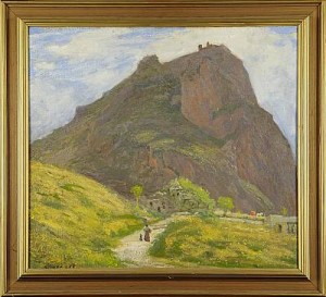 Bergslandskap by Sydney LEE - auction artwork with signature