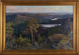Lanskapsvy by Nils OLSSON