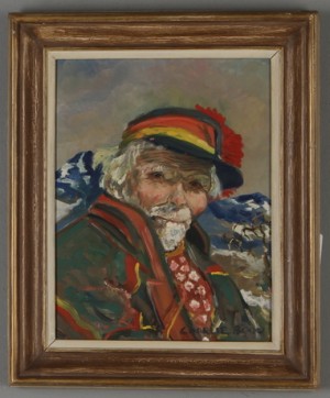 Samisk Man by Charlie BOOD - auction artwork with signature