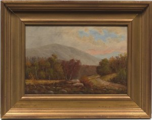 Autumn Mountainscape by D. A. FISHER - auction artwork with signature
