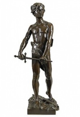 David by Raoul LARCHE - auction artwork with signature