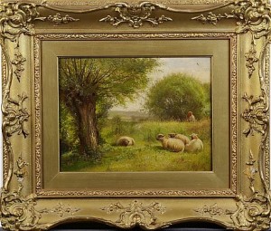 Får På äng by Alfred BANNER