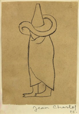 Untitled (figure With Hat), by Jean CHARLOT - auction artwork with signature