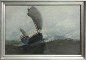 Marint Motiv Med Båt by Arvid JOHANSON