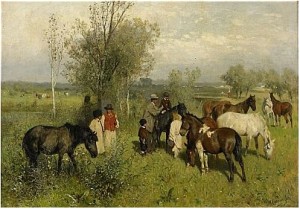 Ridlektionen by Maksymilian GIERYMSKI - auction artwork with signature