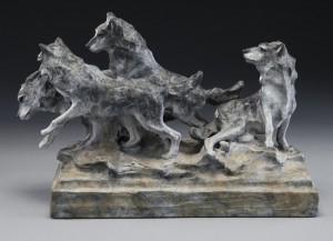 Wolves by Sherry Salari SANDER - auction artwork with signature