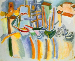 Bateaux Et Barques Aux Martigues by Raoul DUFY