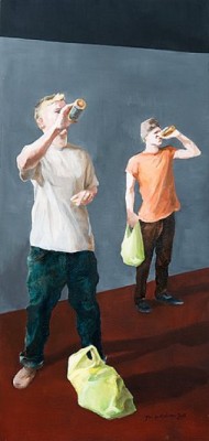 A Chat by Topi RUOTSALAINEN - auction artwork with signature