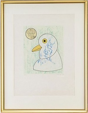 Oiseau En Peril: One Plate by Max ERNST